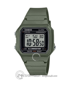 Đồng hồ Casio Digital W-217H-3A - Nam - Quartz (Pin 7 Năm) Dây Nhựa - Chính Hãng