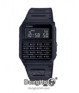 Đồng hồ Casio Data Bank CA-53WF-1B- Nam - Quartz (Pin) Dây Nhựa - Chính Hãng