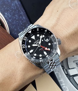 Đồng hồ Seiko 5 Sports GMT SSK001K1 - Nam - Automatic (Tự Động) Dây Kim Loại - Chính Hãng - Size 42.5mm